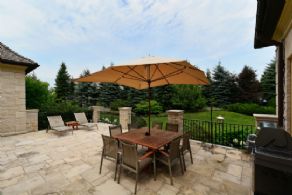 Stone Patio - Country homes for sale and luxury real estate including horse farms and property in the Caledon and King City areas near Toronto