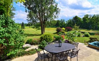 Stone Patio and Whirlpool - Country homes for sale and luxury real estate including horse farms and property in the Caledon and King City areas near Toronto
