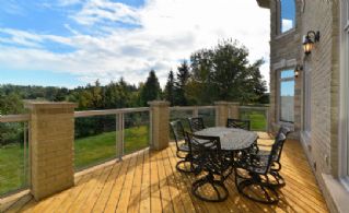 Deck off Kitchen - Country homes for sale and luxury real estate including horse farms and property in the Caledon and King City areas near Toronto