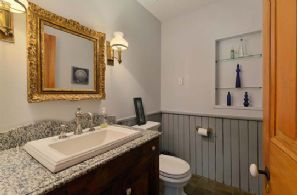 Powder Room - Country homes for sale and luxury real estate including horse farms and property in the Caledon and King City areas near Toronto