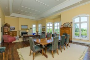 Great Room with Tray Ceiling, Fireplace & Walk-outs - Country homes for sale and luxury real estate including horse farms and property in the Caledon and King City areas near Toronto