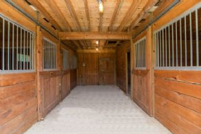 Stable Interior  - Country homes for sale and luxury real estate including horse farms and property in the Caledon and King City areas near Toronto