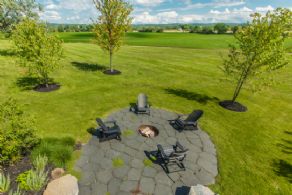 Firepit Overlooking Rolling Hills of King - Country homes for sale and luxury real estate including horse farms and property in the Caledon and King City areas near Toronto
