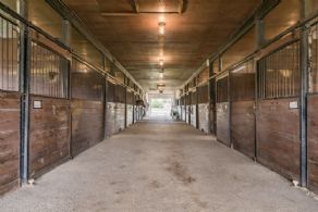Barn Interior - Country homes for sale and luxury real estate including horse farms and property in the Caledon and King City areas near Toronto