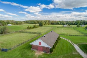 Stable looking South - Country homes for sale and luxury real estate including horse farms and property in the Caledon and King City areas near Toronto