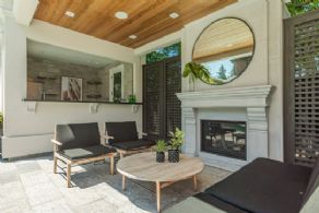 Pool Cabana Lounge with Fireplace - Country homes for sale and luxury real estate including horse farms and property in the Caledon and King City areas near Toronto