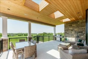 Covered Loggia - Country homes for sale and luxury real estate including horse farms and property in the Caledon and King City areas near Toronto