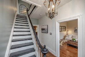 Restored Oak Staircase - Country homes for sale and luxury real estate including horse farms and property in the Caledon and King City areas near Toronto