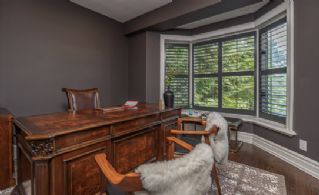 Main floor office with bay window - Country homes for sale and luxury real estate including horse farms and property in the Caledon and King City areas near Toronto