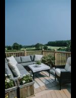 Deck off kitchen - Country homes for sale and luxury real estate including horse farms and property in the Caledon and King City areas near Toronto
