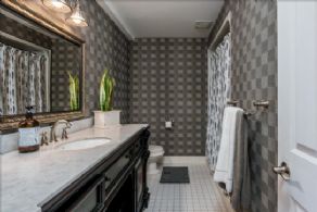 2nd full bathroom on main level - Country homes for sale and luxury real estate including horse farms and property in the Caledon and King City areas near Toronto