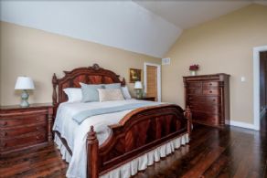 Main floor primary bedroom - Country homes for sale and luxury real estate including horse farms and property in the Caledon and King City areas near Toronto