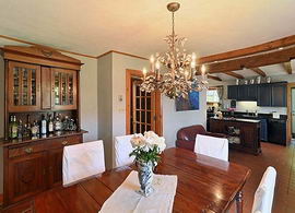 Combined Kitchen and Dining Room - Country homes for sale and luxury real estate including horse farms and property in the Caledon and King City areas near Toronto